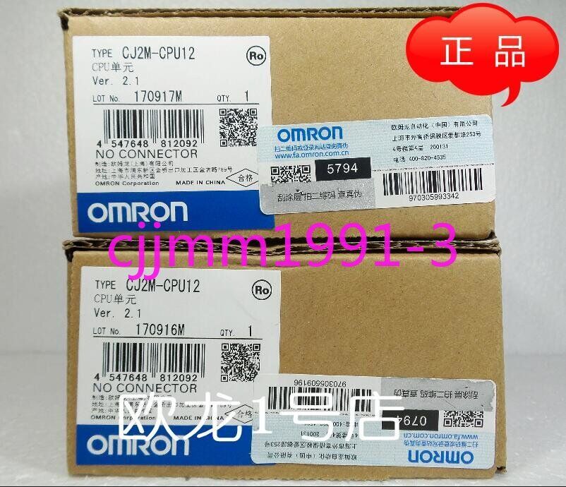 OMRON CJ1M-CPU12 1-Port CPU Controller with 800mA Max Current Capacity - OMRON