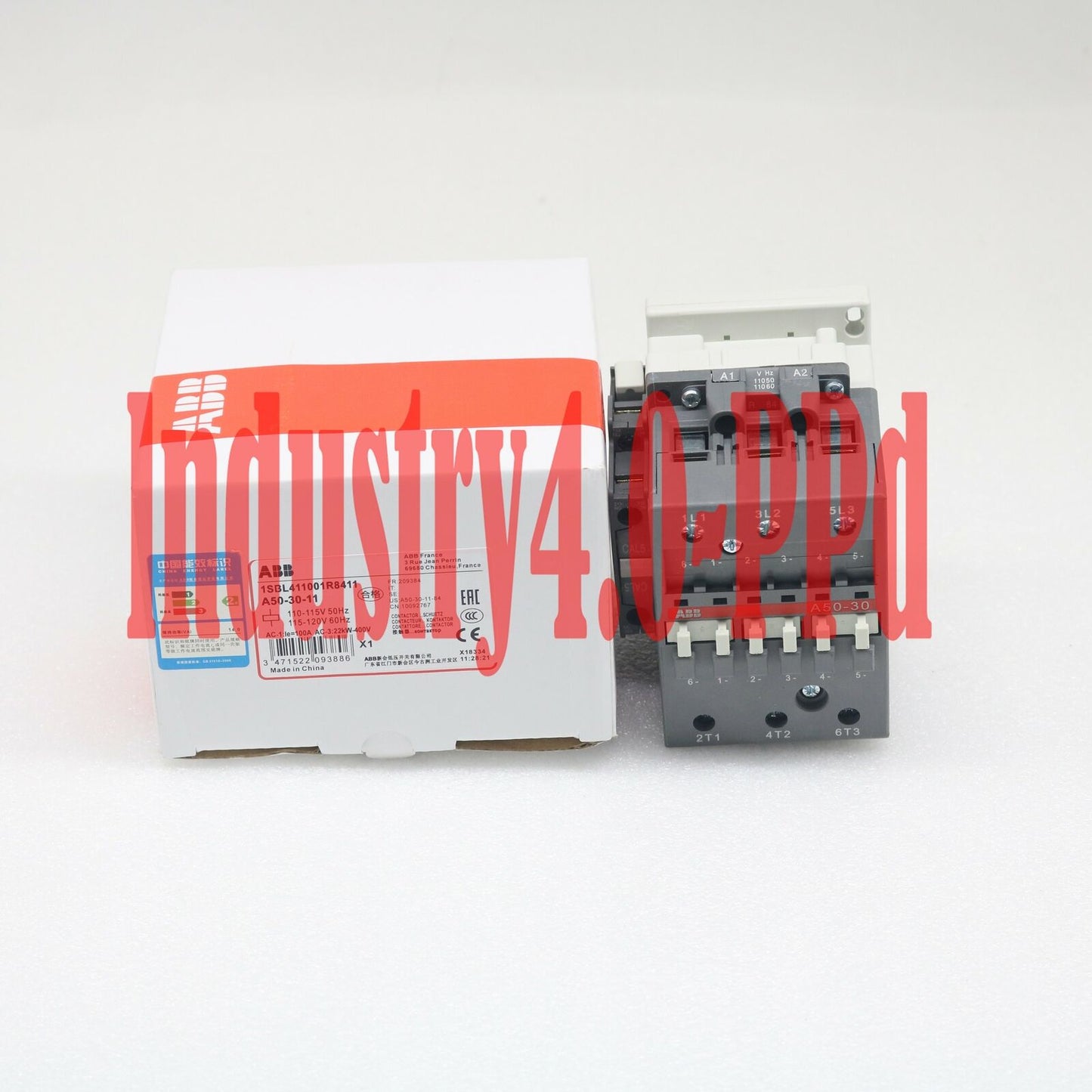 new 1PC ABB A50-30-11 110V 50Hz/110-120V 60Hz Contactor Fast Ship - ABB