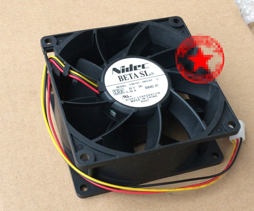 1PCS NIDECV 35131-58CISF 9038 9CM 24V 0.53A 3-wire inverter fan 3pin
