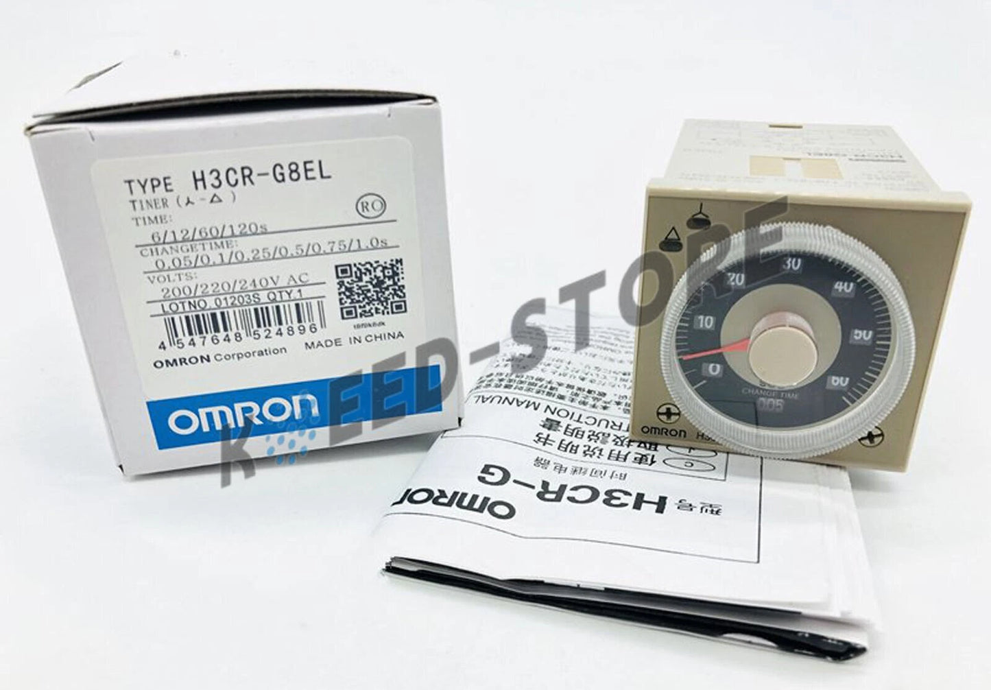 1PCS H3CRG8EL Omron H3CR-G8EL Twin Timer 200-240VAC
