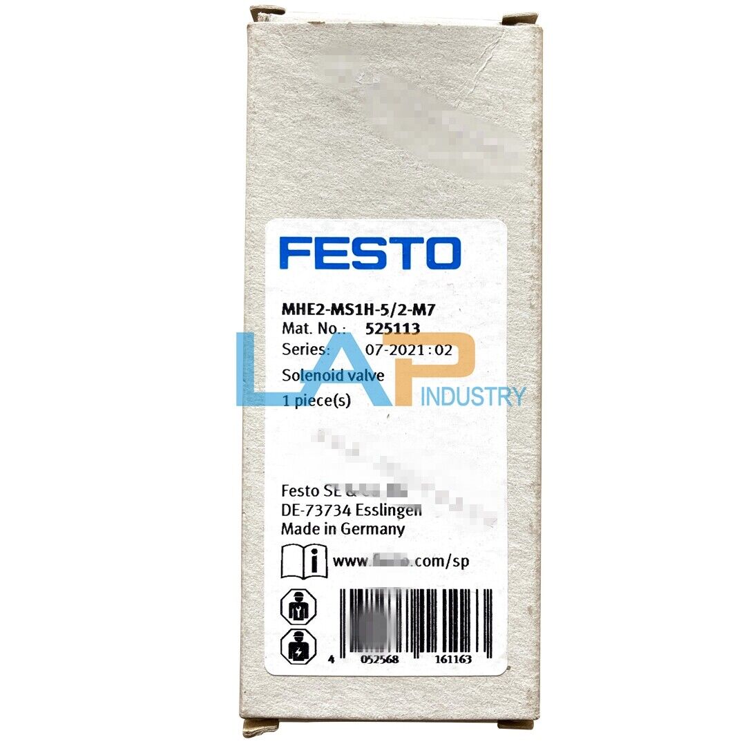 FESTO Electromagnetic Valve MHE2-MS1H-5/2-M7 525113 DC24V - FESTO