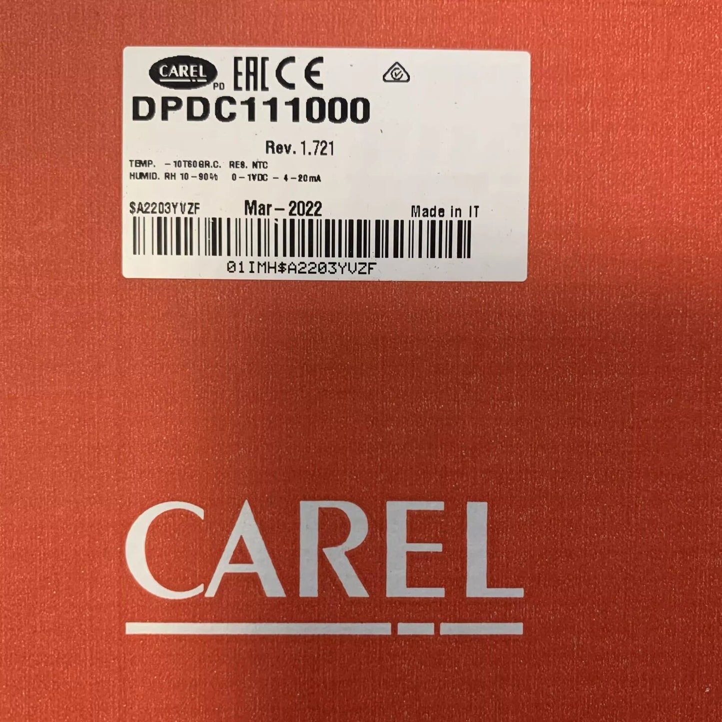 1pcs CAREL Temperature & Humidity Sensors DPDC111000