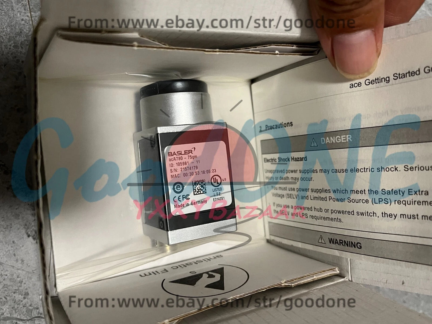 1Pcs BASLER ACA780-75GM Industrial Visual Module