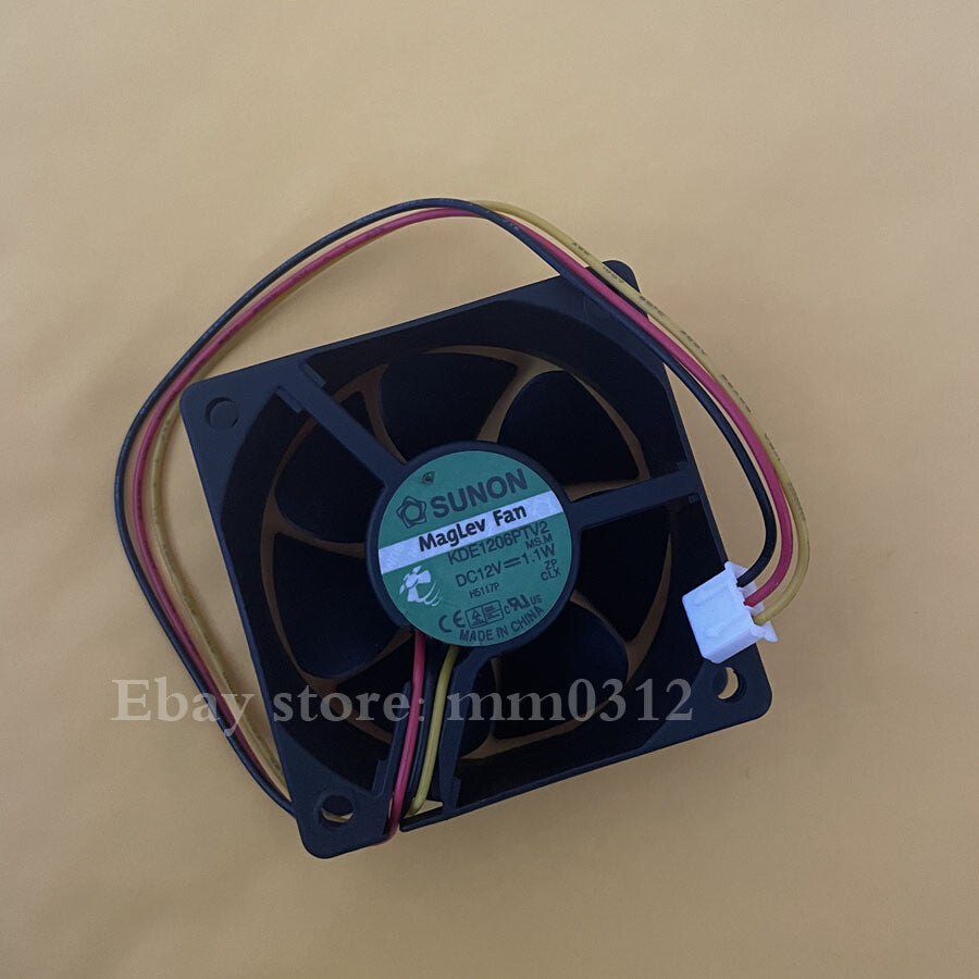 new 1PCS SUNON KDE1206PTV2 12V 1.1W 60*25MM 6025 Silent Cooling Fan 3pin