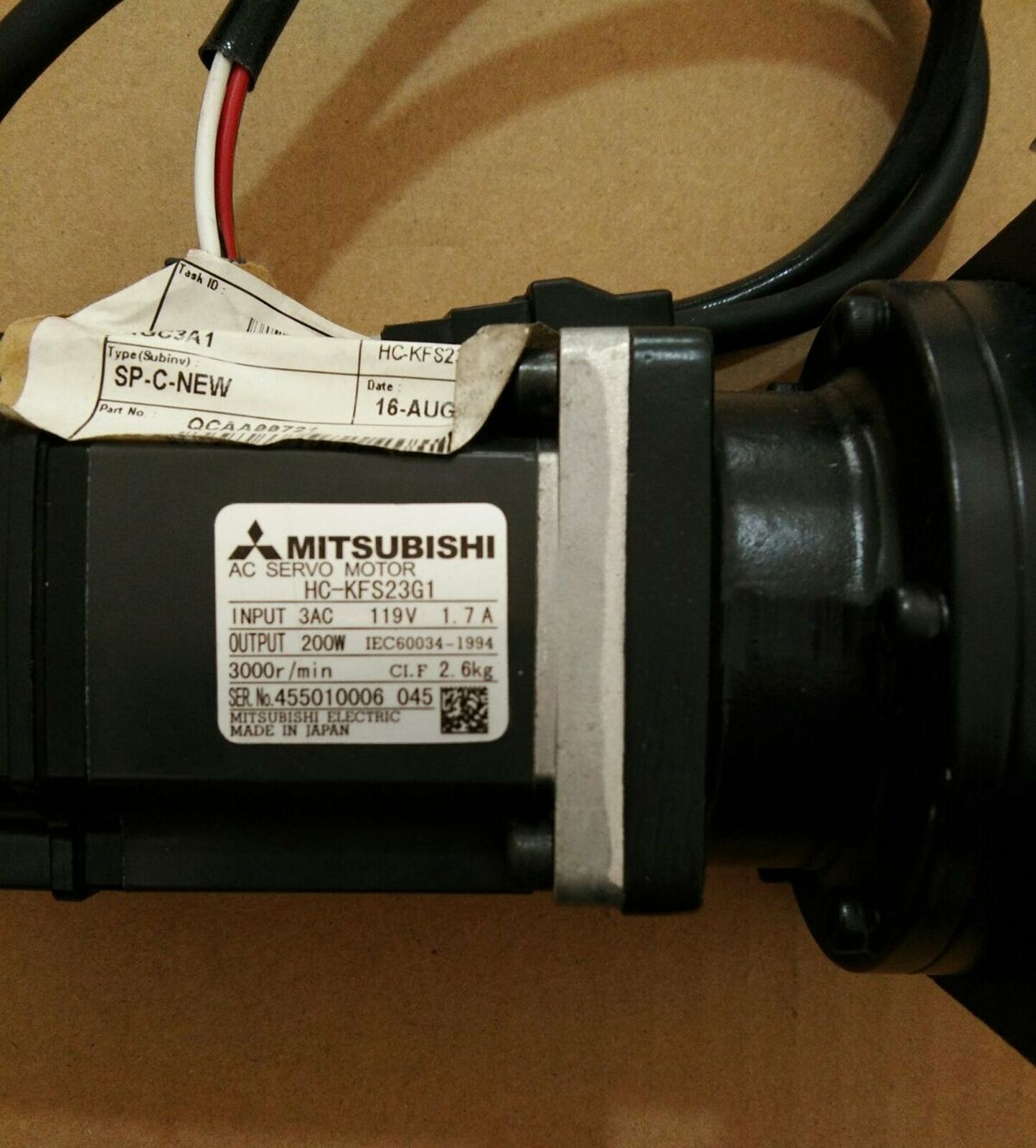 Used Mitsubishi Servo Motor HC-KFS23G1 – Tested & Reliable - MITSUBISHI