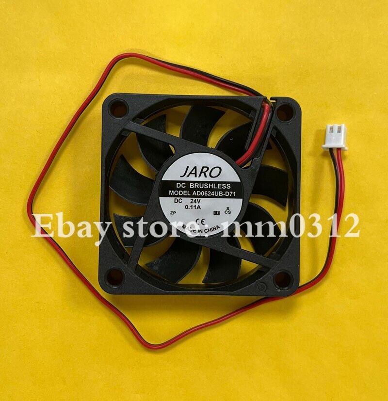 new JARO AD0624UB-D71 6015 DC24V 0.11A 6CM 2-Pin Silent Cooling Fan
