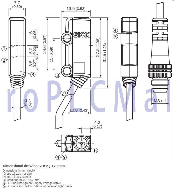 SICK GTB2S-N1451 Miniature Photoelectric Sensors NPN 1PCS