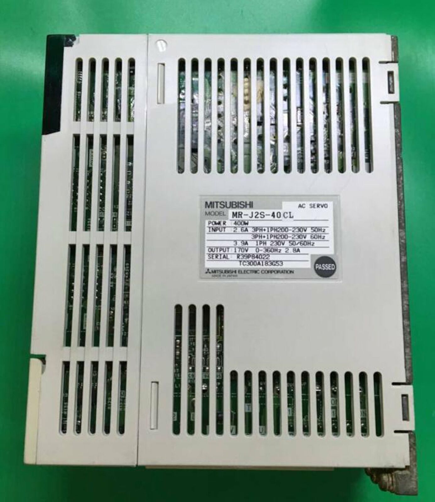 Used Mitsubishi servo drive MR-J2S-40CL – Excellent Condition - MITSUBISHI