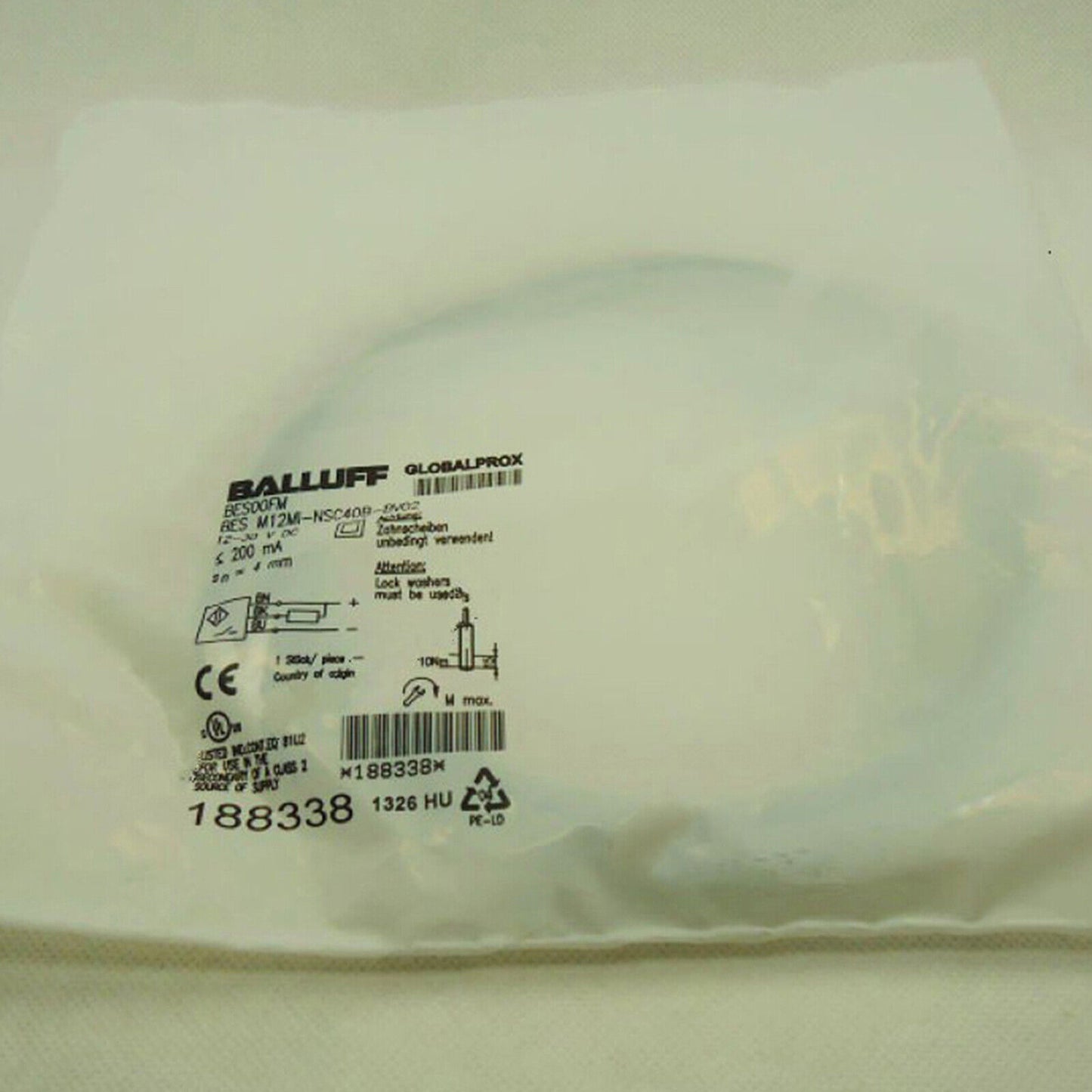 Balluff Proximity Switch BES M12MI-NSC40B-BV02 - BALLUFF