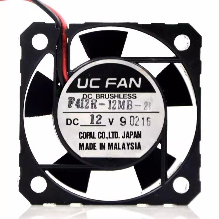 new UC FAN F412R-12MB-21 12V 4CM 4012 2-Wire Cooling Fan