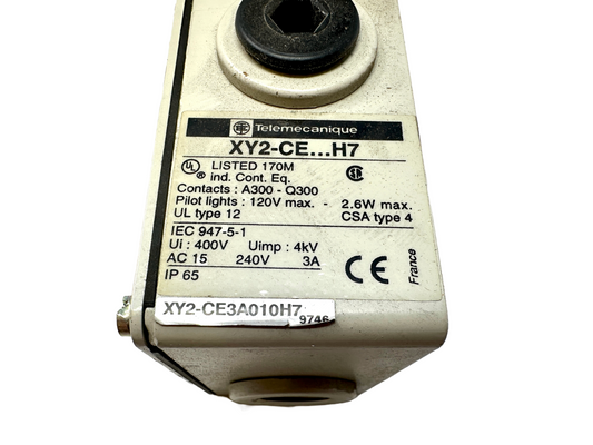 used Telemecanique XY2-CE3A010H7 Cable Pull Switch - TÉLÉMECANIQUE