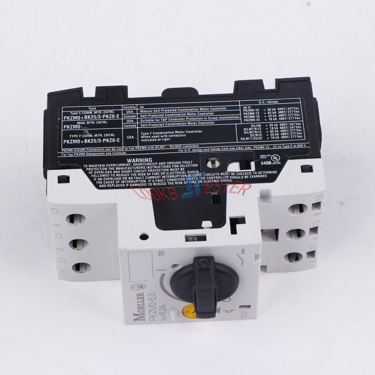 ONE EATON MOELLER PKZM0-6.3 (PKZMO-6.3) 4...6.3A #C