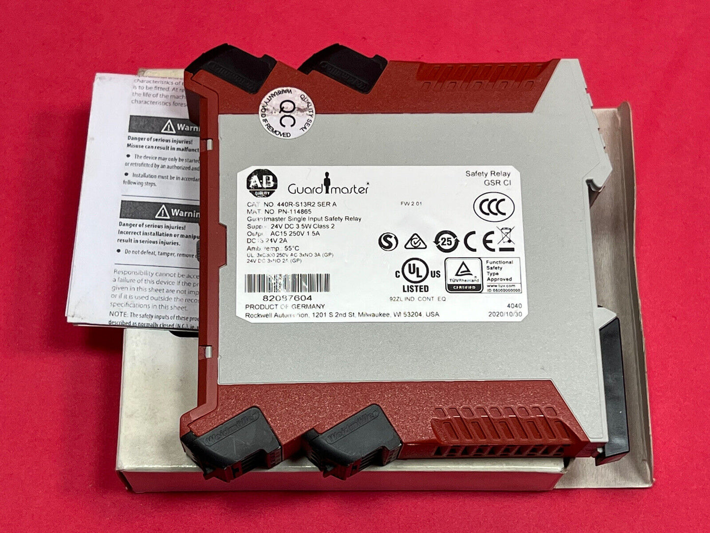 Allen Bradley 440R-S13R2 Safety Dual Channel Contact - ALLEN BRADLEY