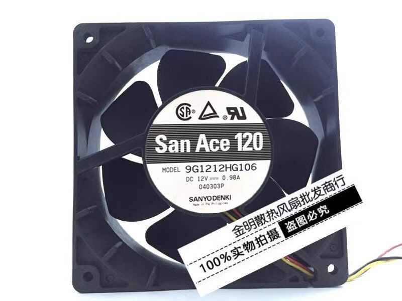 Sanyo 12038 12CM 9G1212HG106 12V 0.98A chassis high airflow cooling fan
