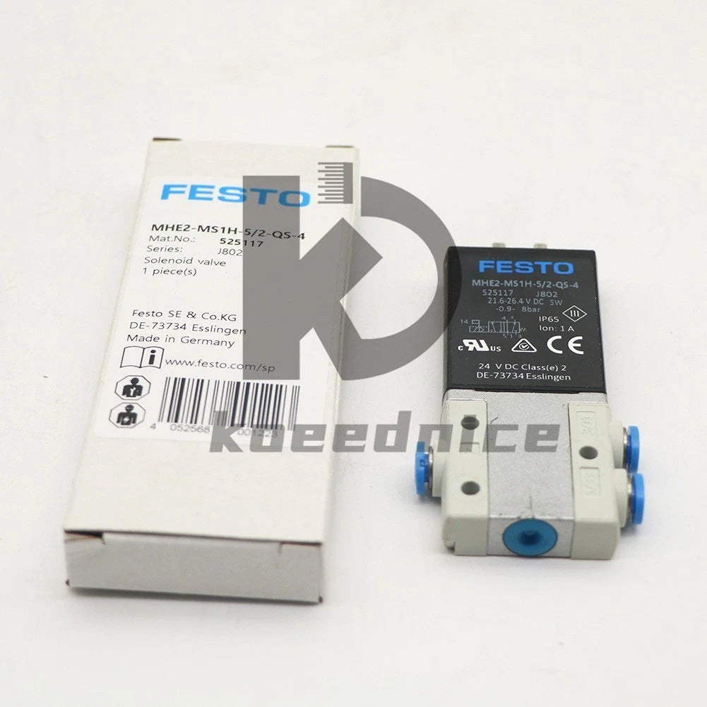 FESTO MHE2-MS1H-5/2-QS-4 525117 Solenoid Valve 1PCS
