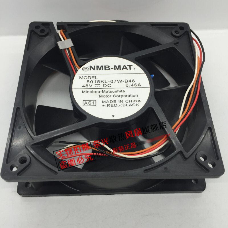 NMB 5015KL-07W-B46 12738 48V 0.46A 12.7CM temperature control cooling fan