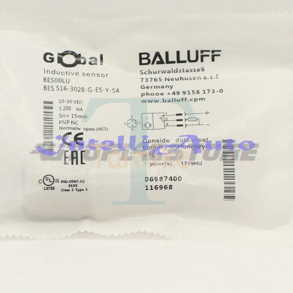BALLUFF BES 516-3028-G-E5-Y-S4(BES00LU)Inductive Standard Sensors PNP 1PCS