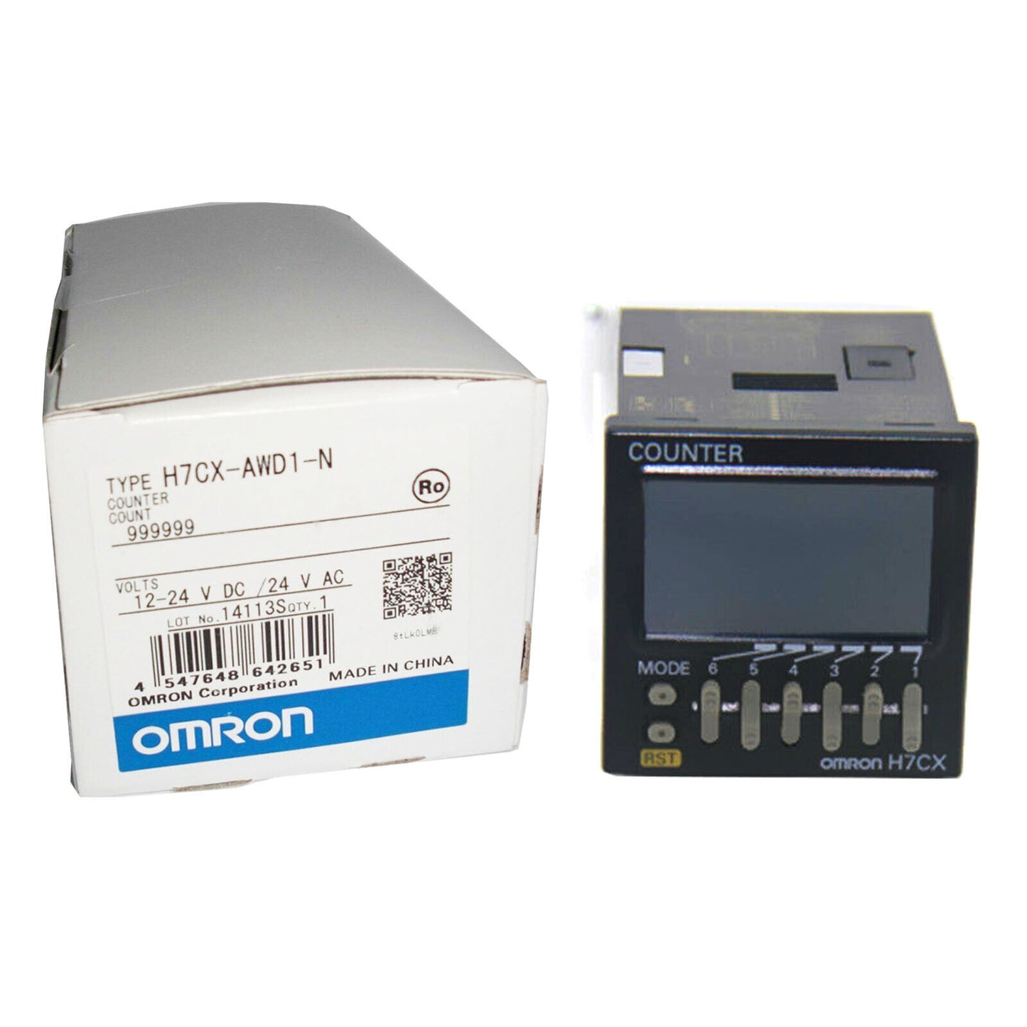 new OMRON H7CX-AWD1-N MULTIFUNCTION PRESET COUNTER SCREW TERMINAL 12-24VDC - OMRON