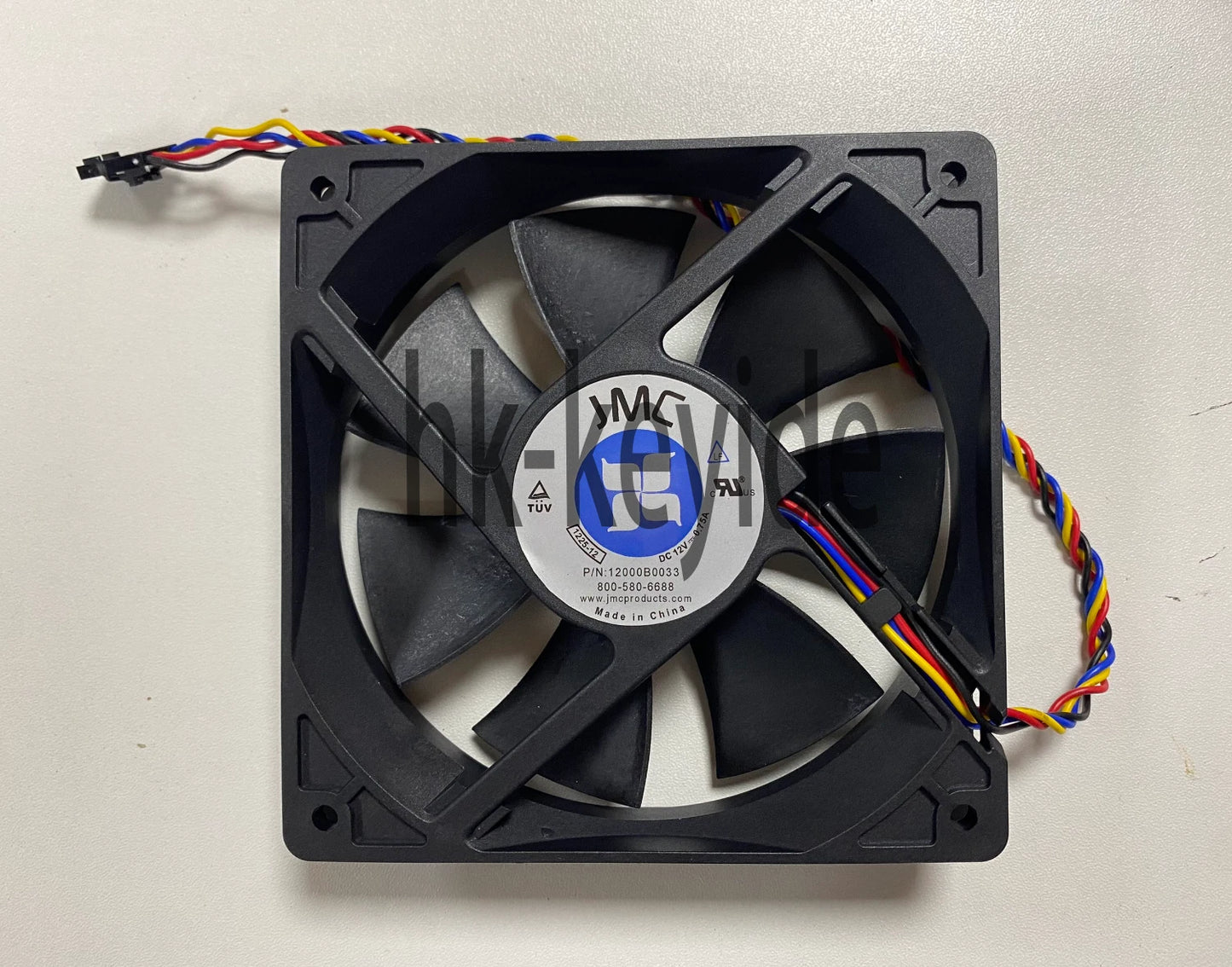 JMC 12000B0033 1225-12 12V 0.75A 12cm 12025 4pin Case Cooling Fan