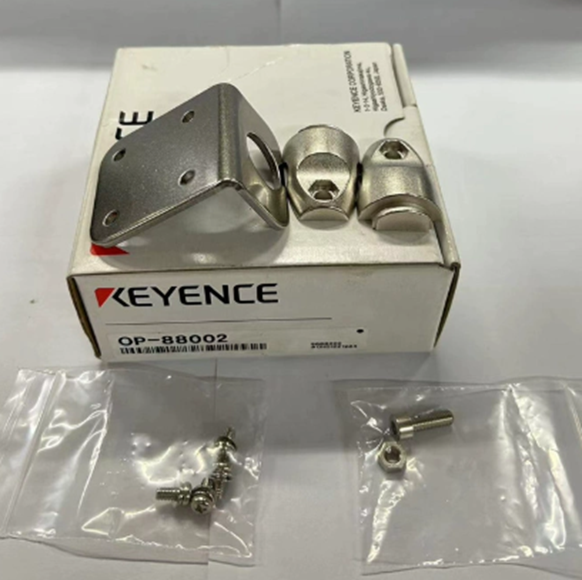 KEYENCE OP-88002 Mounting Bracket - Mounting Bracket OP-88002 by KEYENCE for industrial automation applications - KEYENCE