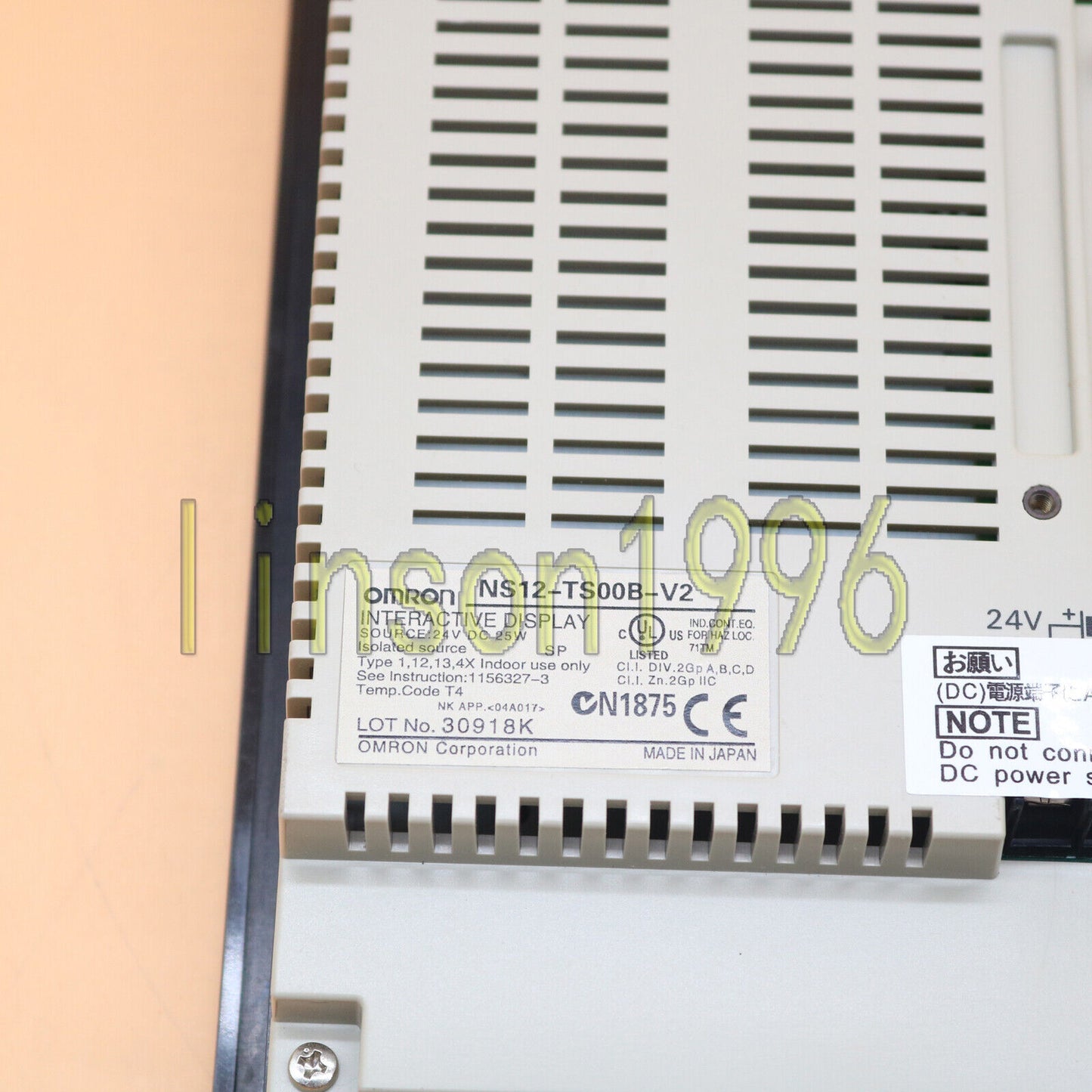 OMRON HMI Operator Interface Display NS12-TS00B-V2 - OMRON