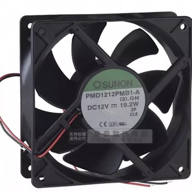 SUNON PMD1212PMB1-A 12038 DC12V 19.2W 12CM 2-Wire Silent Cooling Fan
