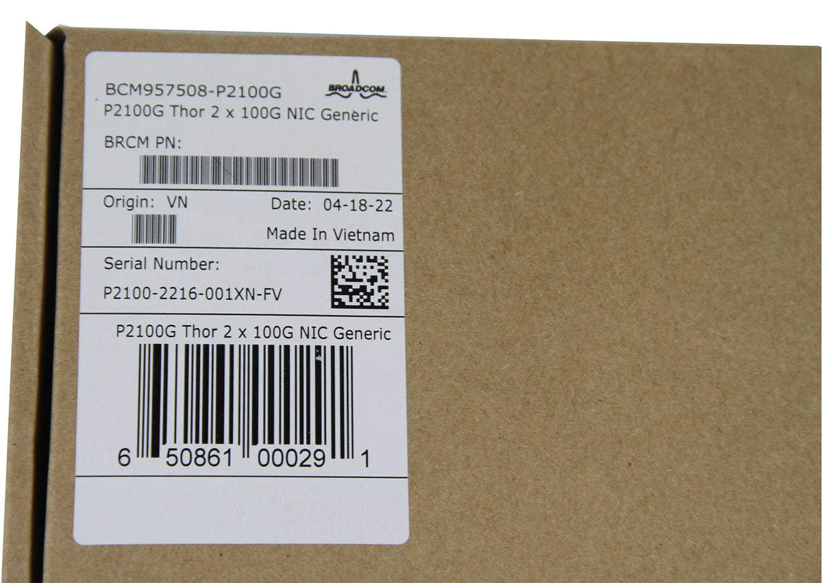 BROADCOM P2100G Dual Port 100Gb PCIe NIC