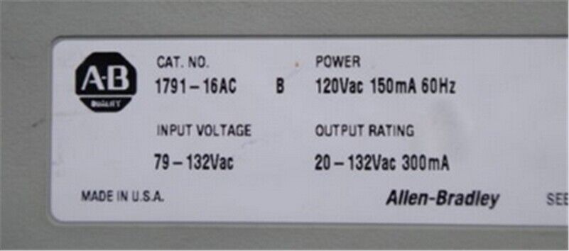 used 1 Pcs Ab Allen Bradley Plc Module 1791-16AC Tested pr - ALLEN BRADLEY