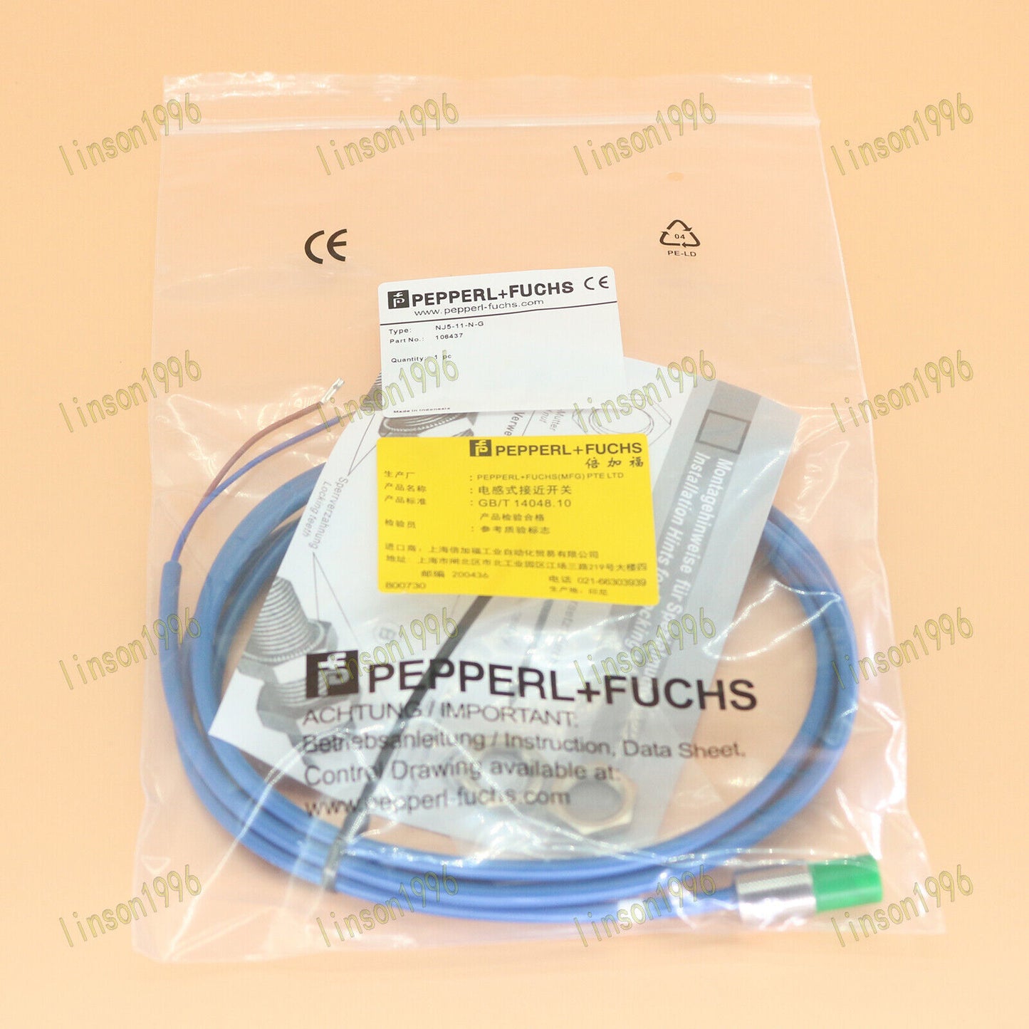 1PC NJ5-11-N-G Proximity Switch Sensor for Pepperl+Fuchs - PEPPERL+FUCHS