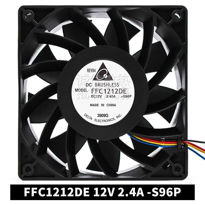 Delta FC1212DE-S96P DC12V 2.4A 4-Wire Cooling Fan