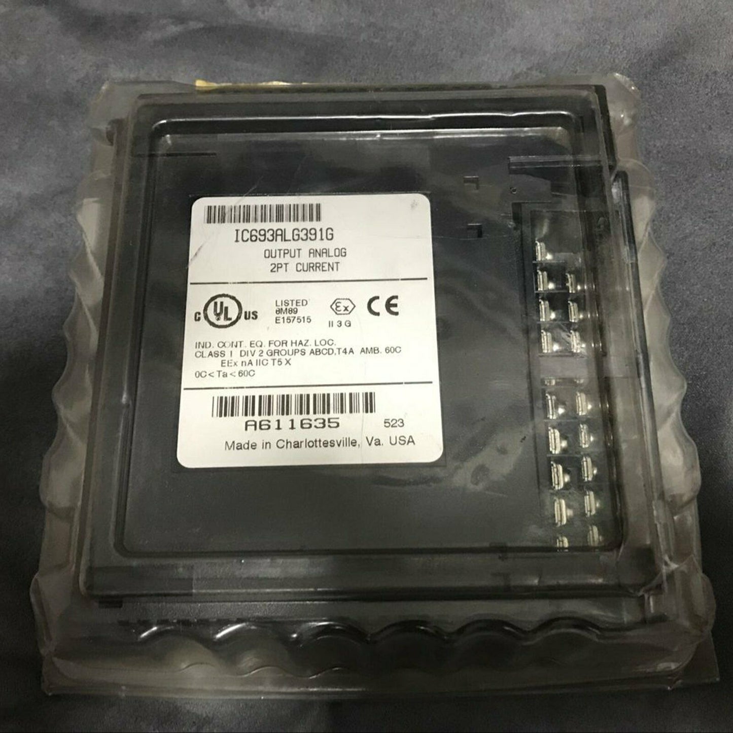GE Fanuc IC693ALG391G Analog Current Output Module - GE