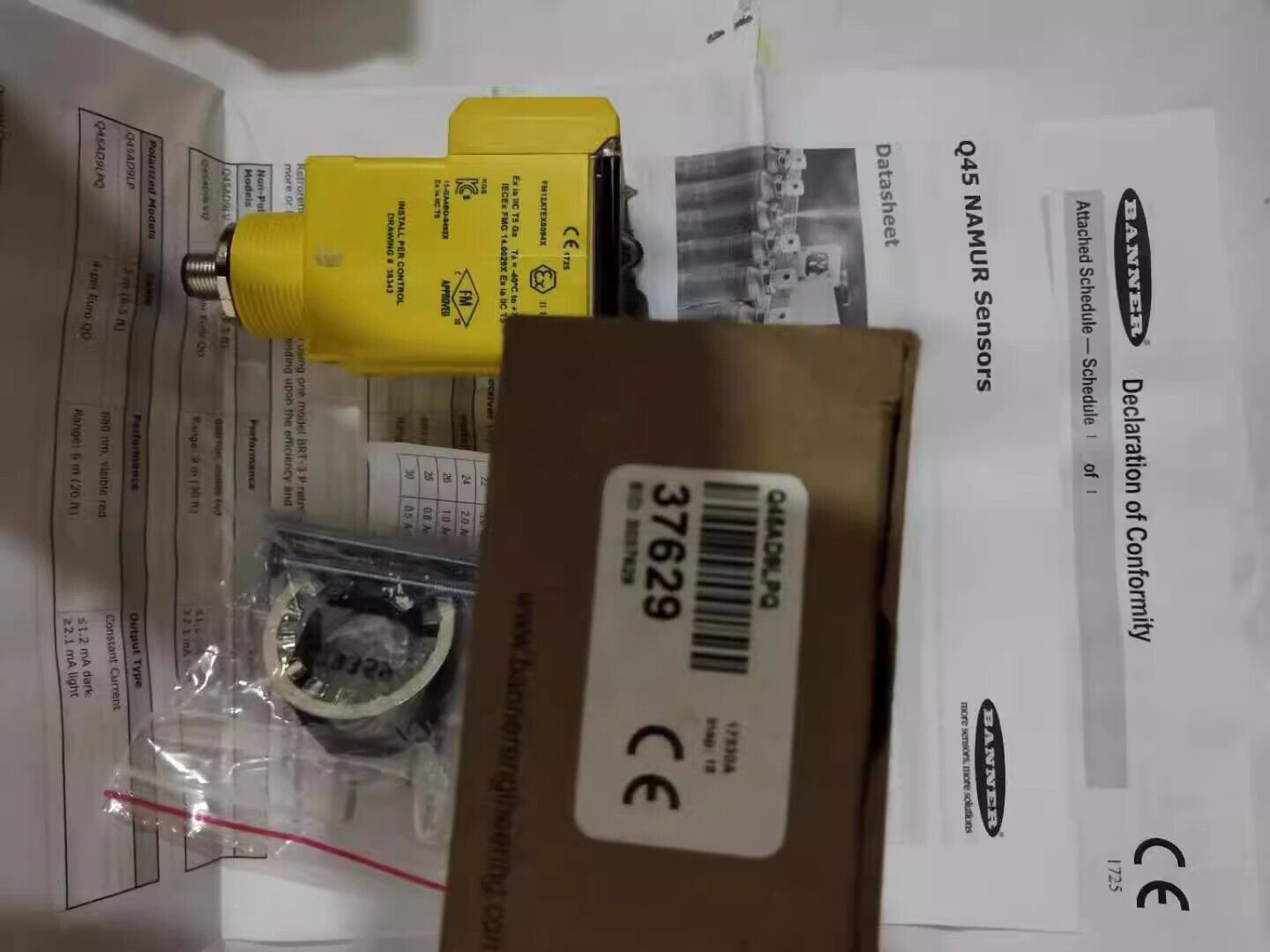new 1pcs BANNER Q45AD9LPQ Explosion-proof Reflective Plate Photoelectric Sensor - KOEED