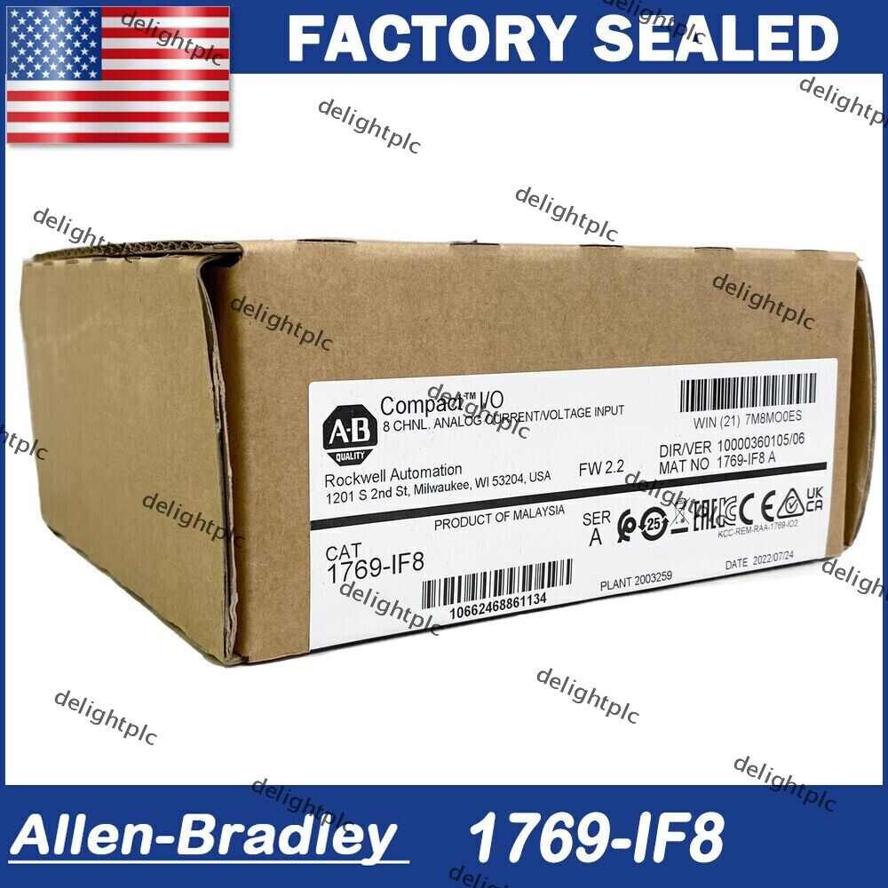 2022 New Factory Sealed AB 1769-IF8 CompactLogix 8 Pt Analog Input Module US - AB