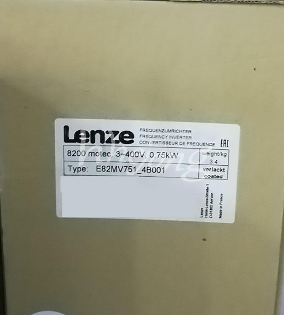 LENZE INVERTER 0.75KW E82MV751-4B001 - LENZE