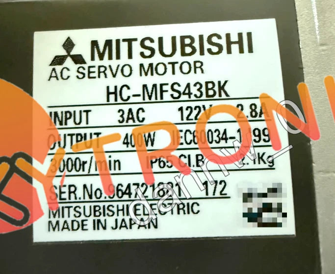 1PCS Mitsubishi HC-MFS43BK AC Servo Motor