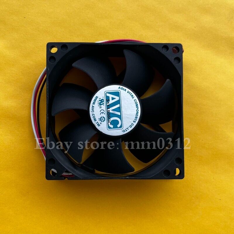 used 1pc AVC DS08025R12U-011 DC12V 0.70A large air volume CPU fan 3pin