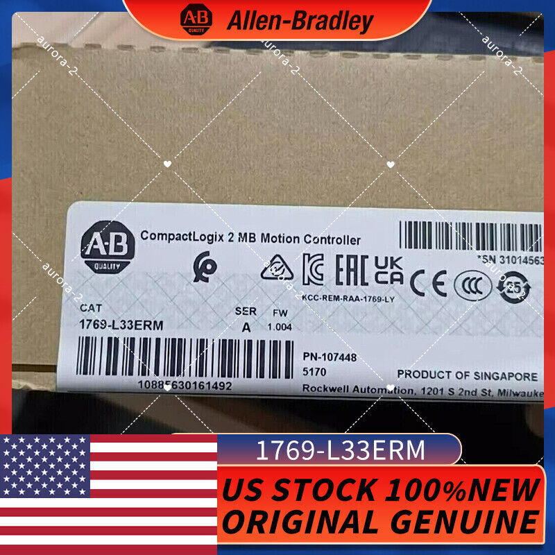 AB 1769-L33ERM New For Allen-Bradley 2 MB Motion Controller 1769L33ERM by Allen-Bradley - ALLEN-BRADLEY