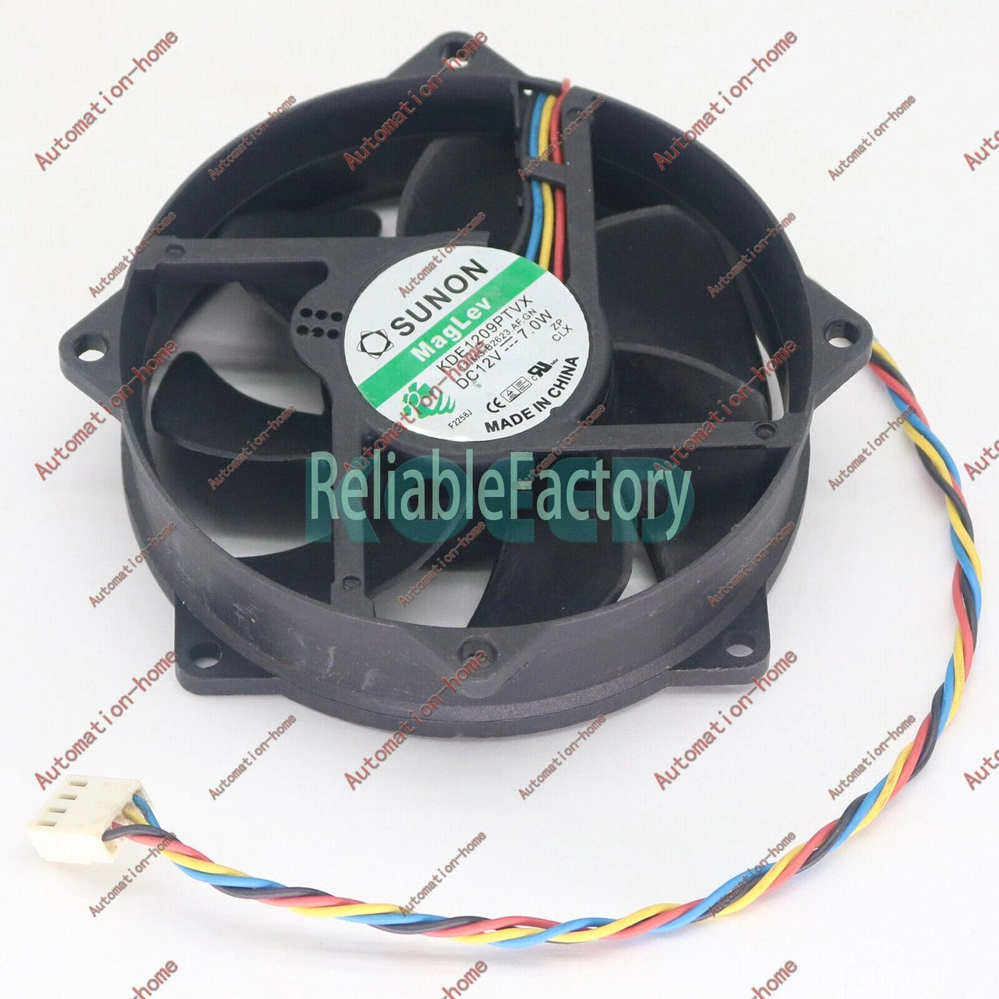 Sunon KDE1209PTVX 12V 7.0W 4Pin 90/80mm x25mm CPU Round Cooling Fan#XR