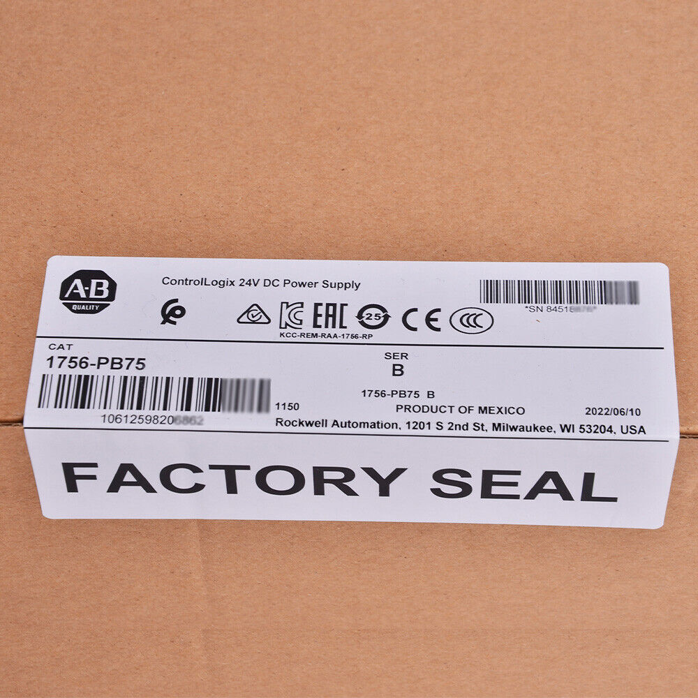 1756-PB75 SER B Power Supply 24V DC NEW US - LOGIX
