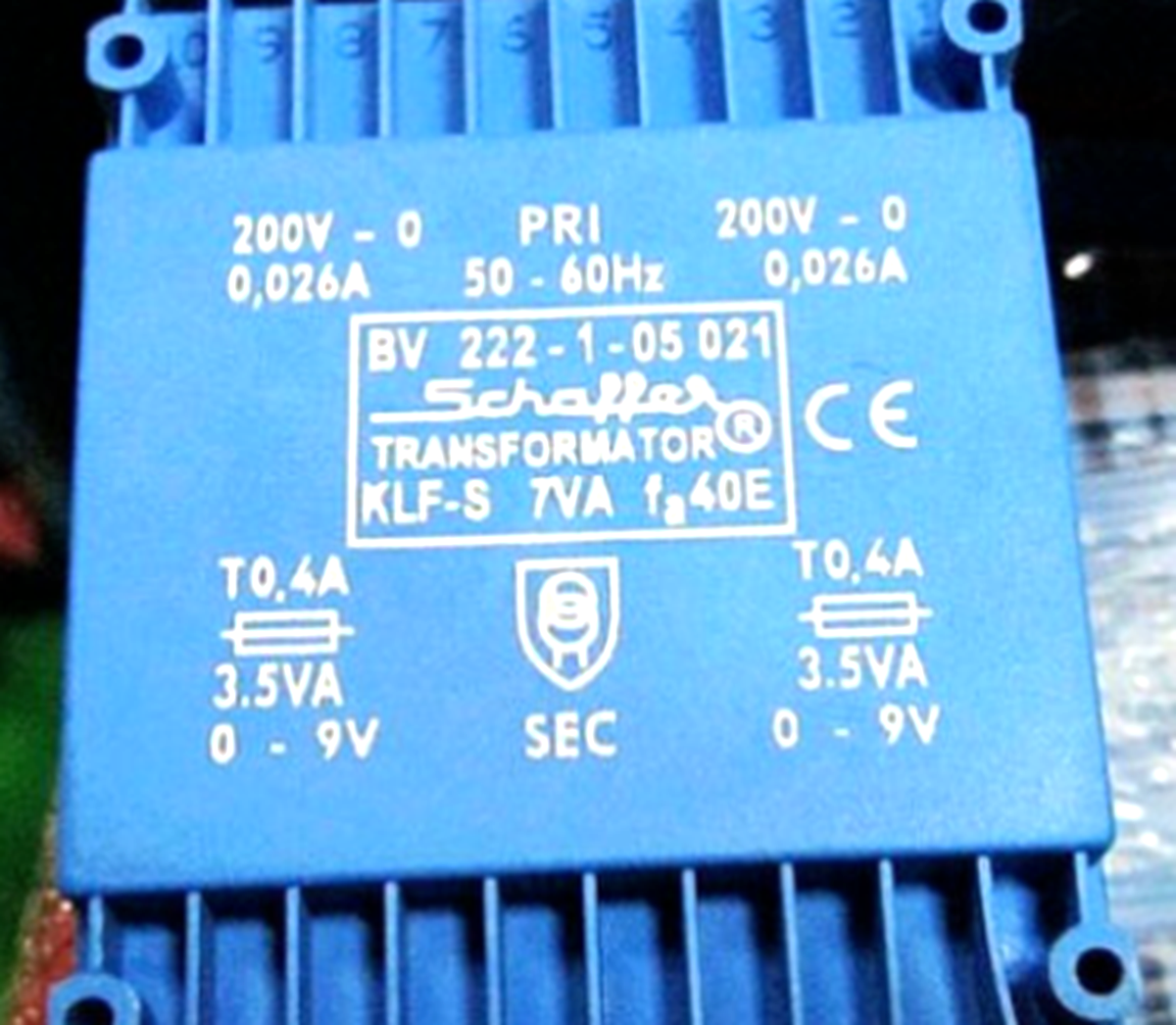 HEIDELBERG Fan Drive Board Transformer BV222-1-05021 - HEIDELBERG
