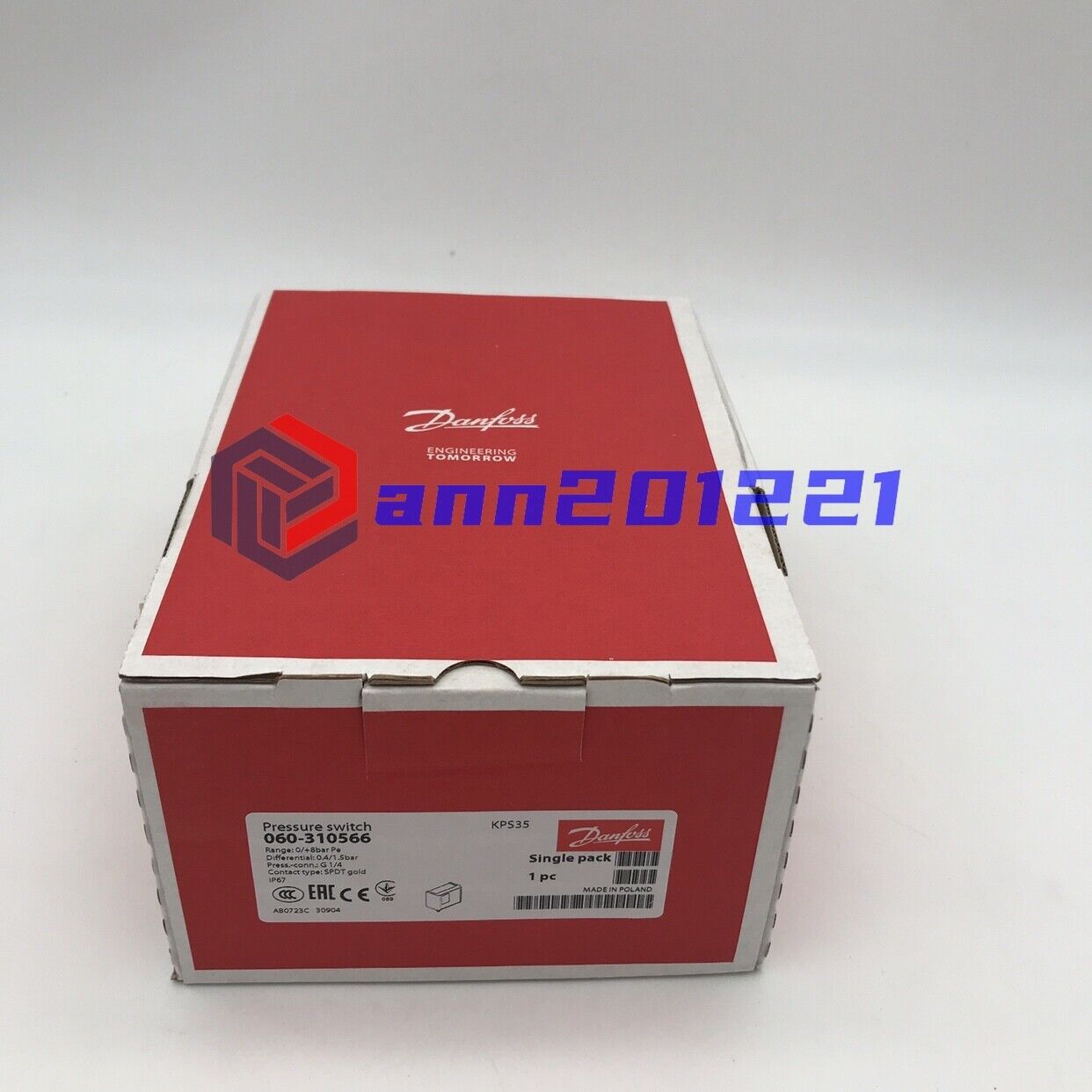 DANFOSS Pressure Switch KPS35 060-310566 - DANFOSS
