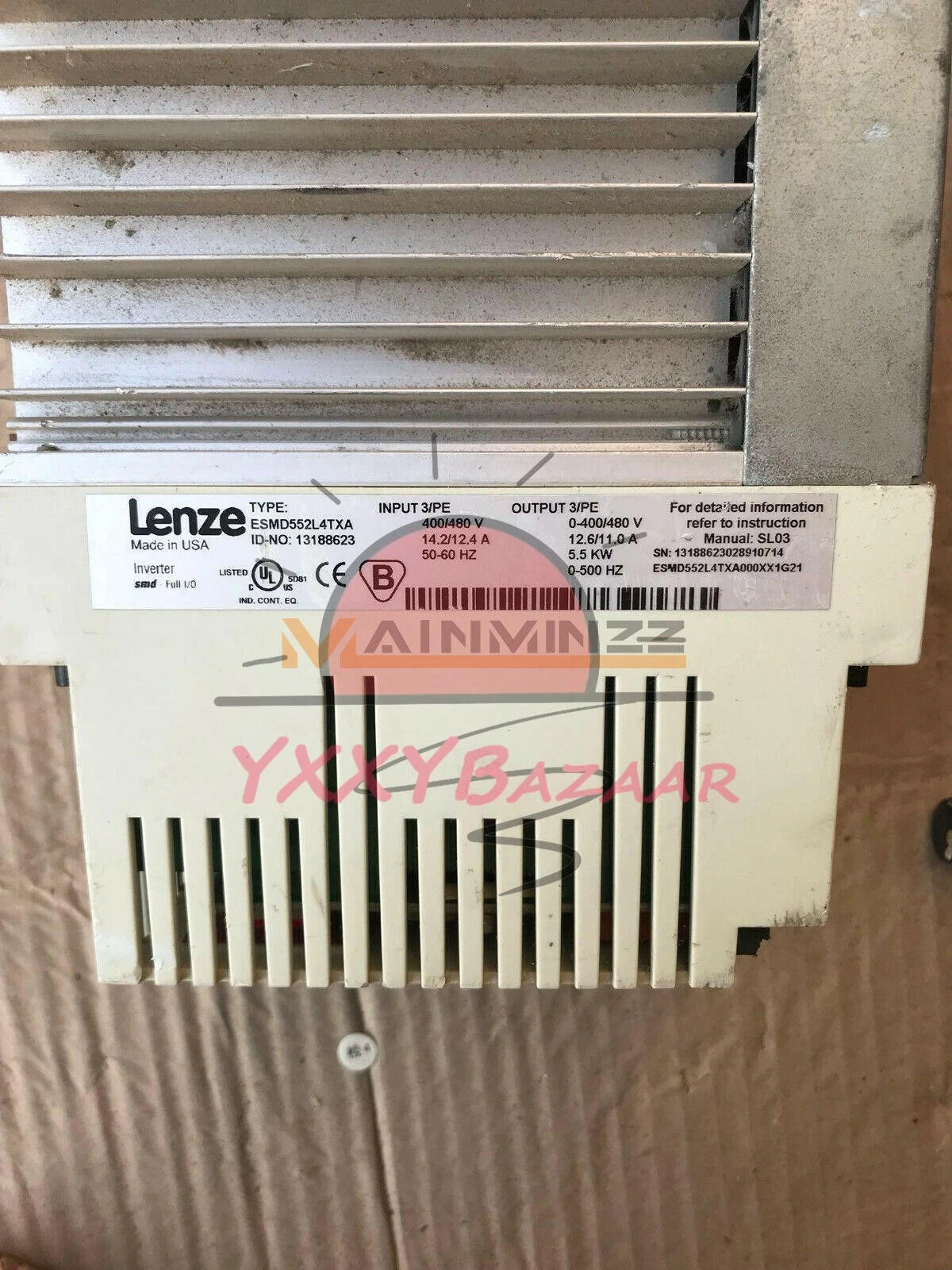 1Pcs LENZE inverter ESMD552L4TXA 5.5KW 380V