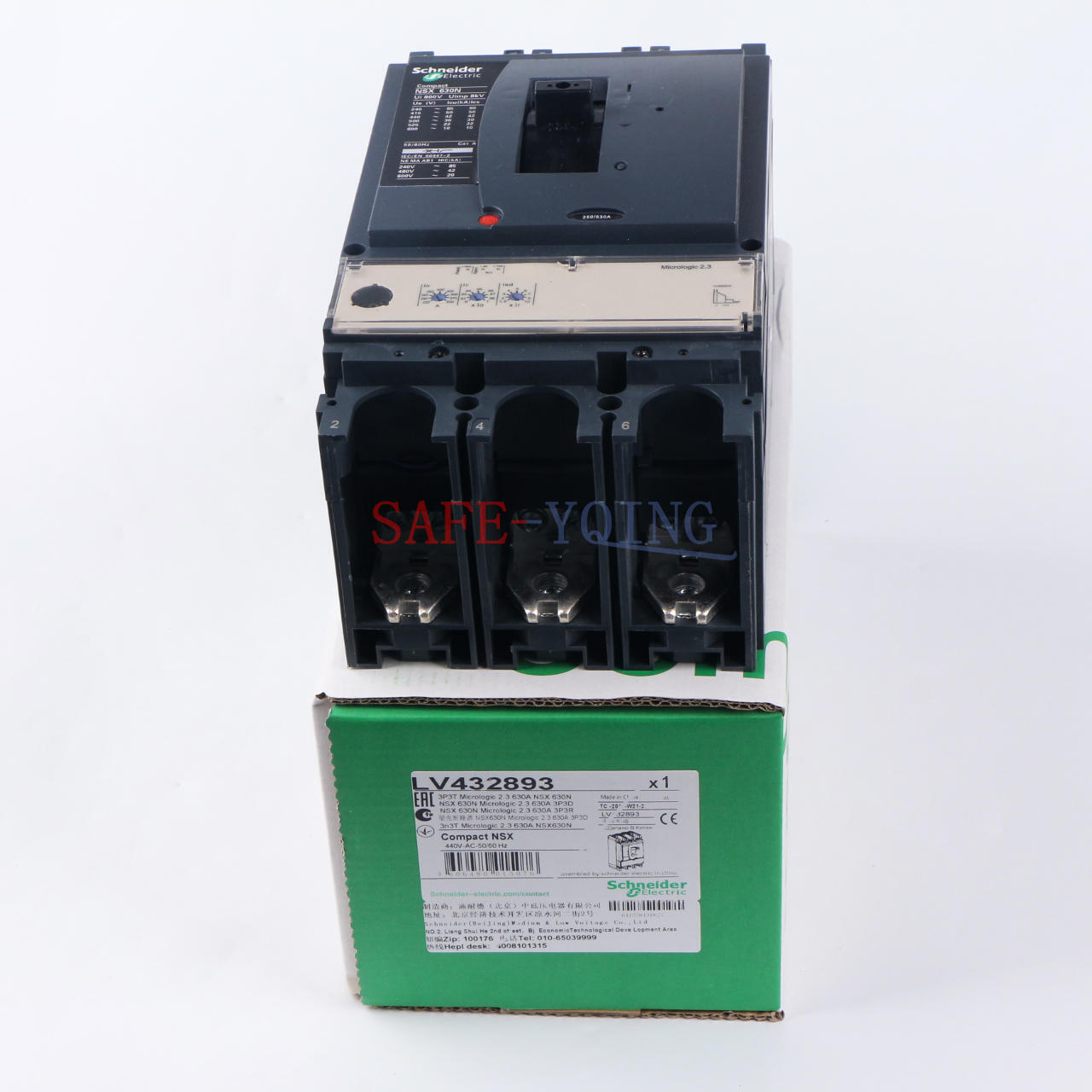 new One LV432893 NSX630N Molded Case Circuit Breaker 3P 630A IN BOX - ONE