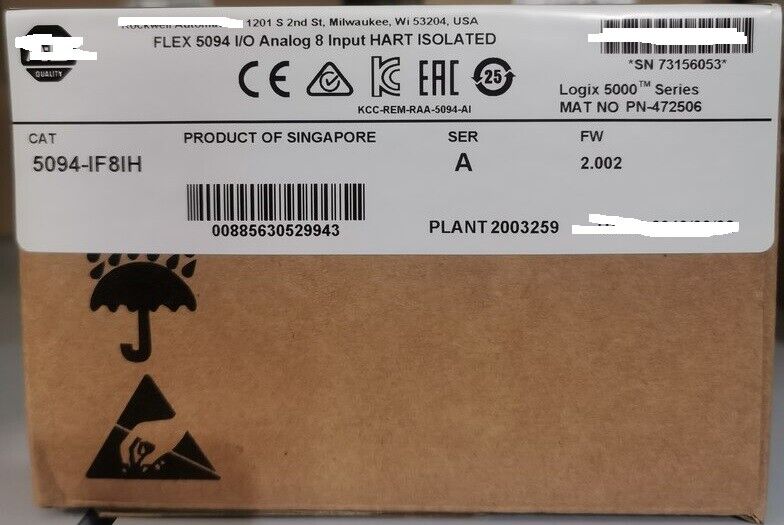 ALLEN BRADLEY Logix 5000 Module 5094IF8IH - 2020-2022 Update - Brand New - ALLEN BRADLEY