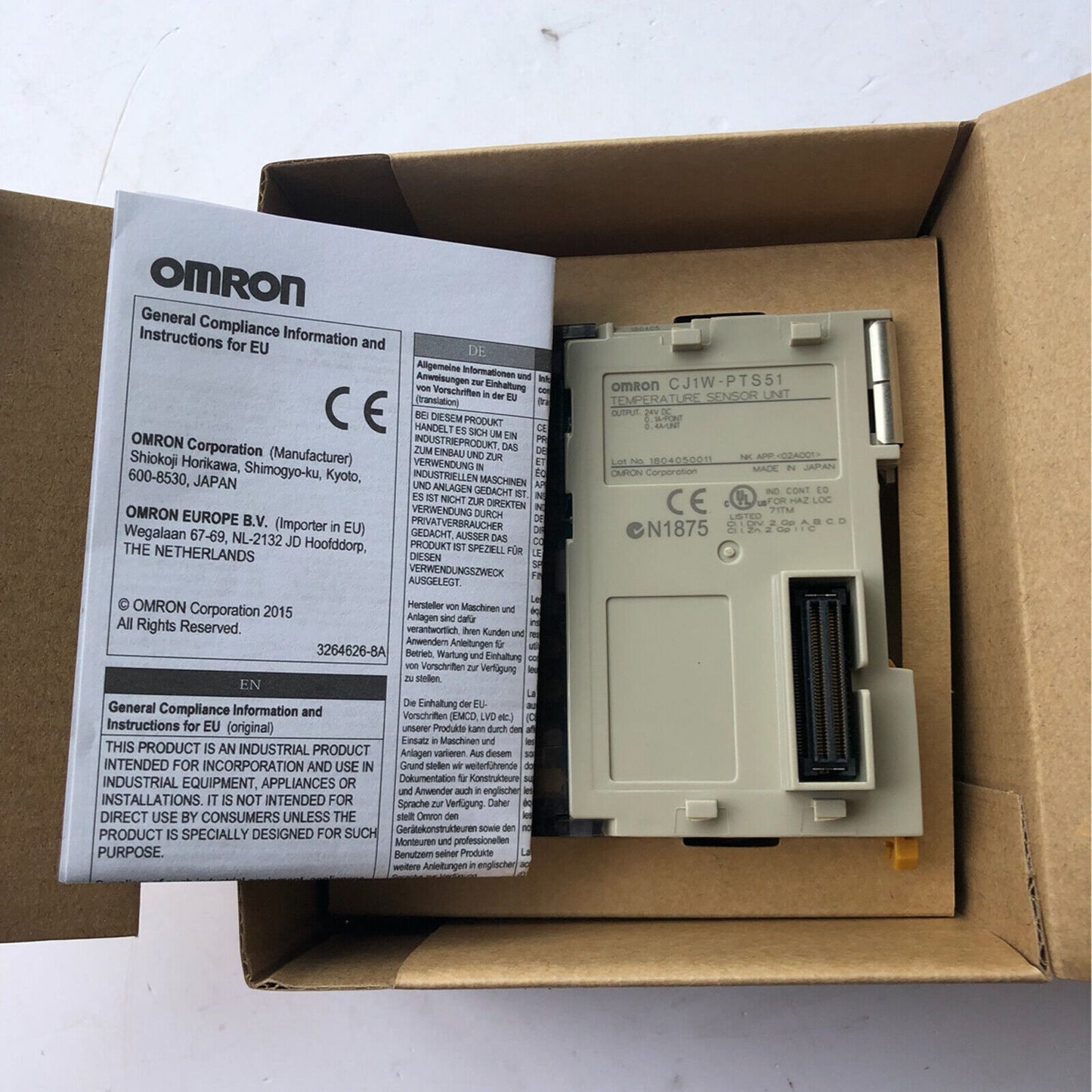 1PC Omron CJ1W-PTS51 Temperature Control Unit CJ1WPTS51 ping