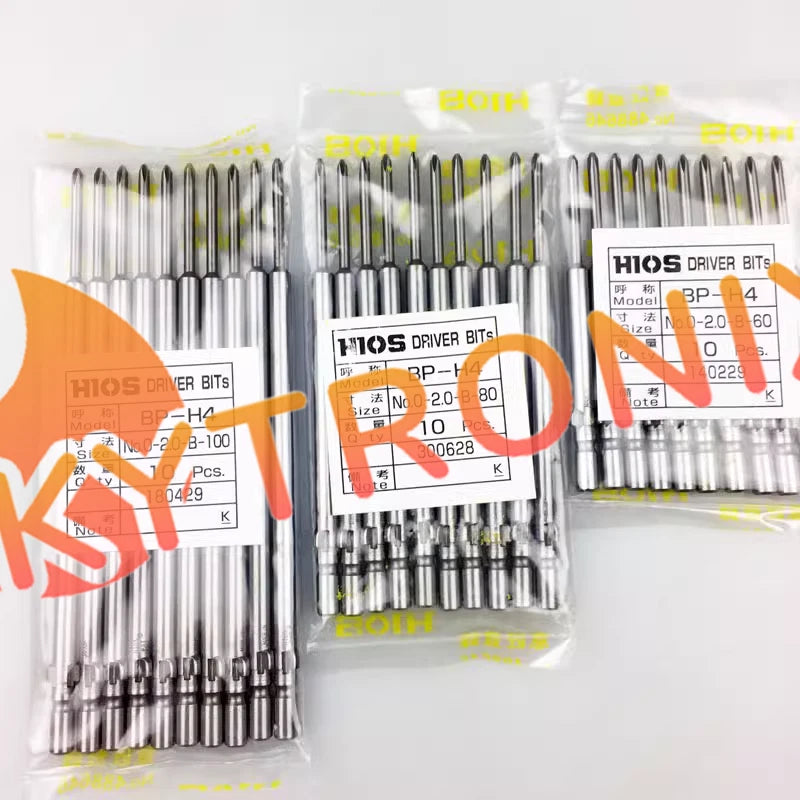 10 pcs/bag HIOS batch head BP-H4 0-2.0-B-80 Electrical batch head