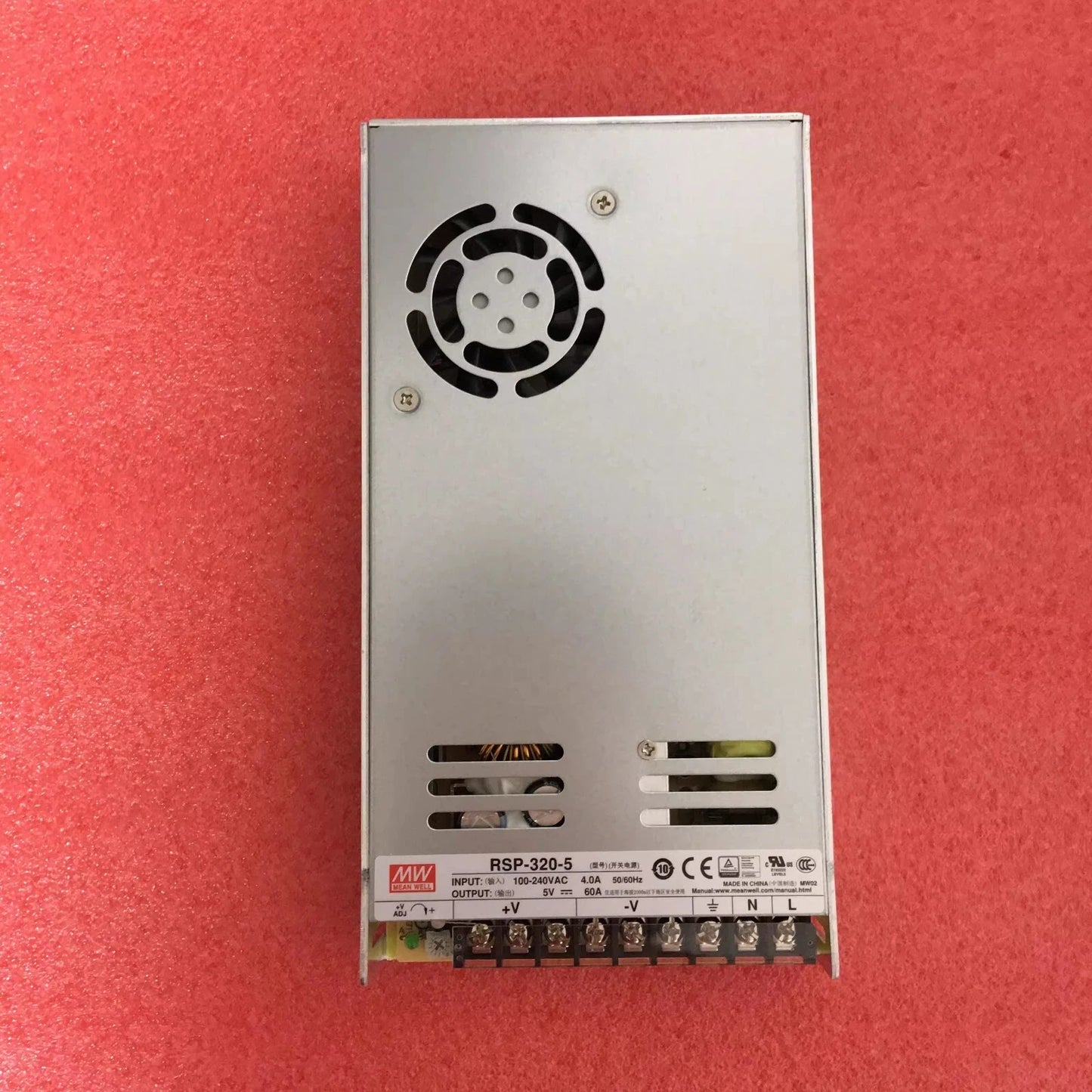 MEAN WELL RSP-320-5 5V 60A 320W Single Bank Output with PFC Power Supply