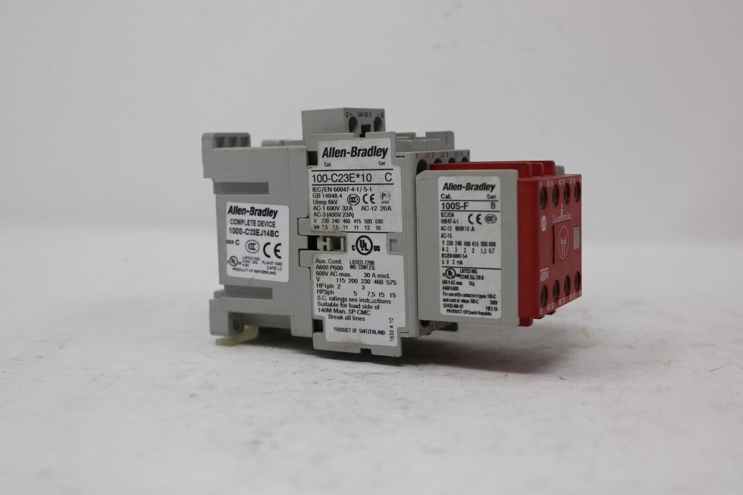 used Allen Bradley 100S-C23EJ14BC Safety Contactor - ALLEN BRADLEY