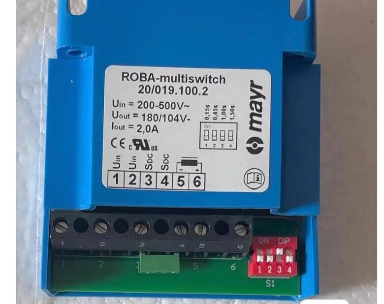 mayr 20/019.100.2 ROBA -multiswitch 2.0A 200-500V~ 8185591 brake rectifier
