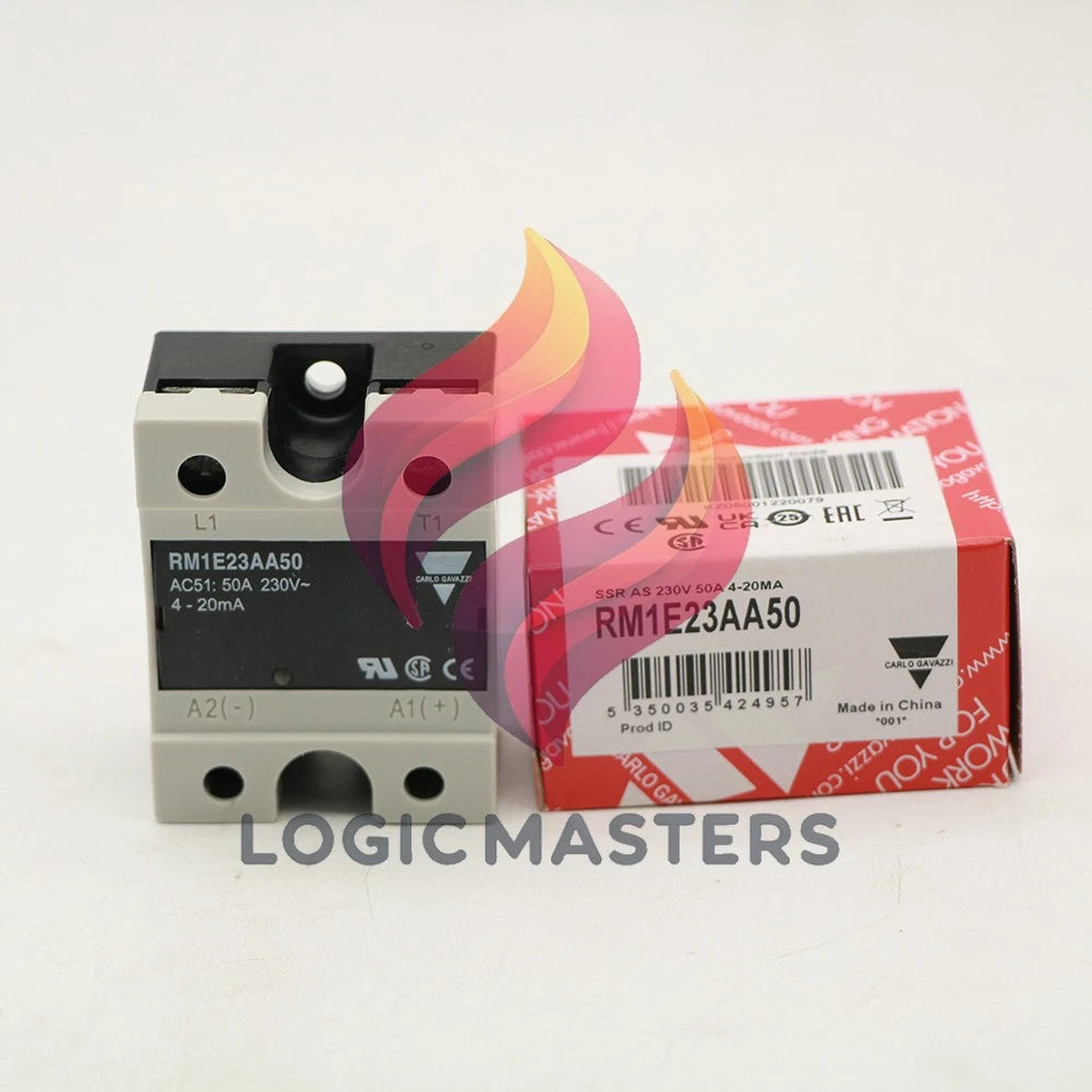 1PCS CARLO GAVAZZI RM1E23AA50 Solid State Relay 50A 230V 4-20mA